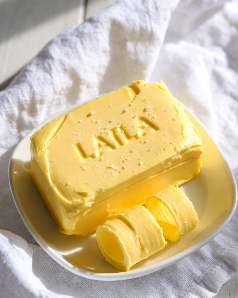 LAILA Dairy Farmhouse Butter — Golden premium butter block, hand-churned